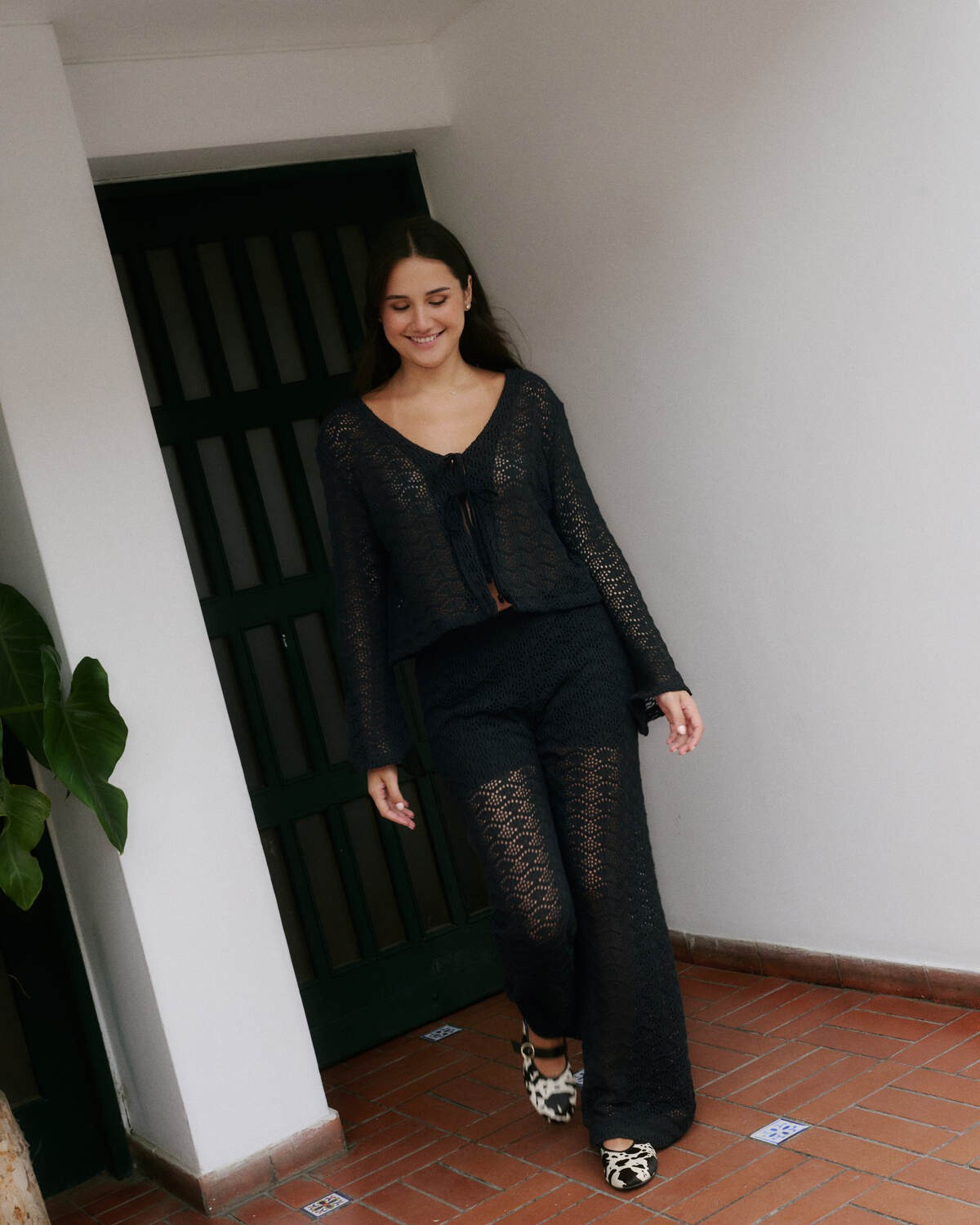 CARDIGAN MONACHELLO - NEGRO
