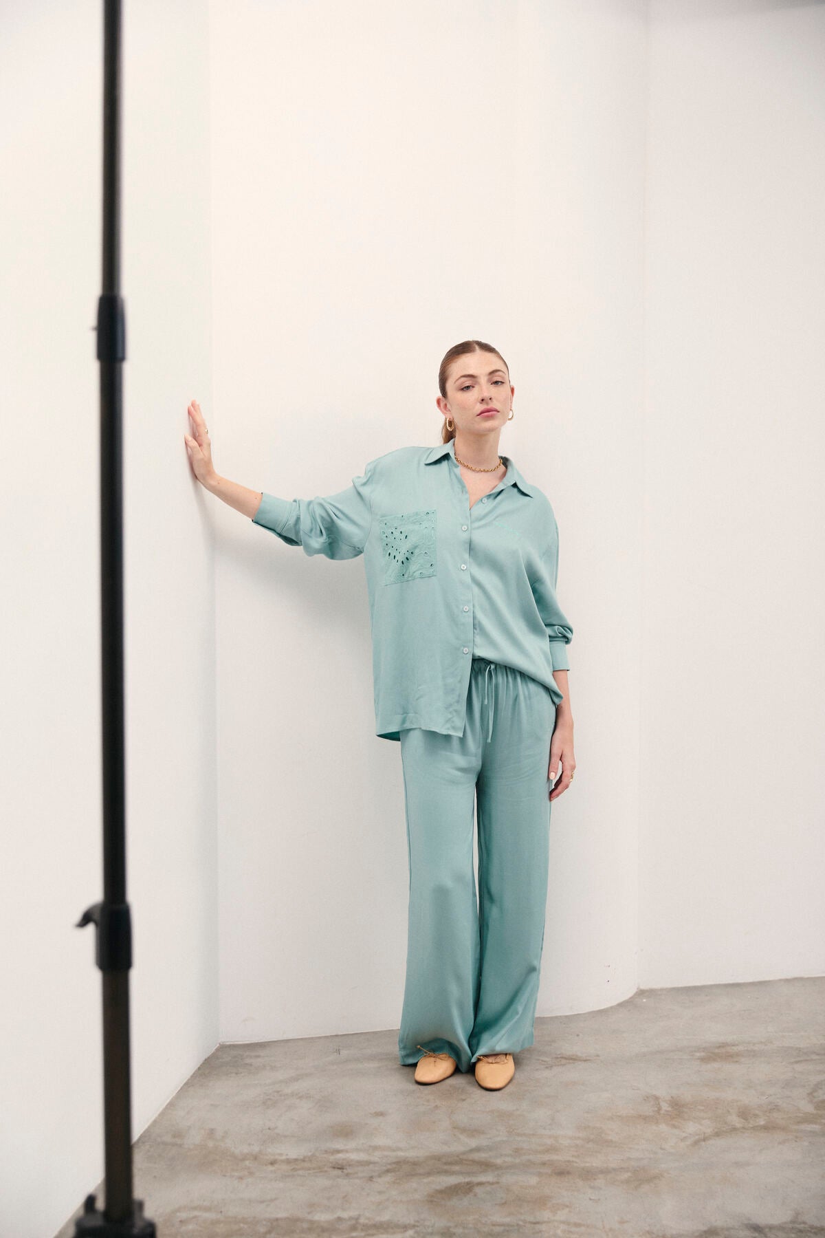 PANTALÓN ALI - AQUA