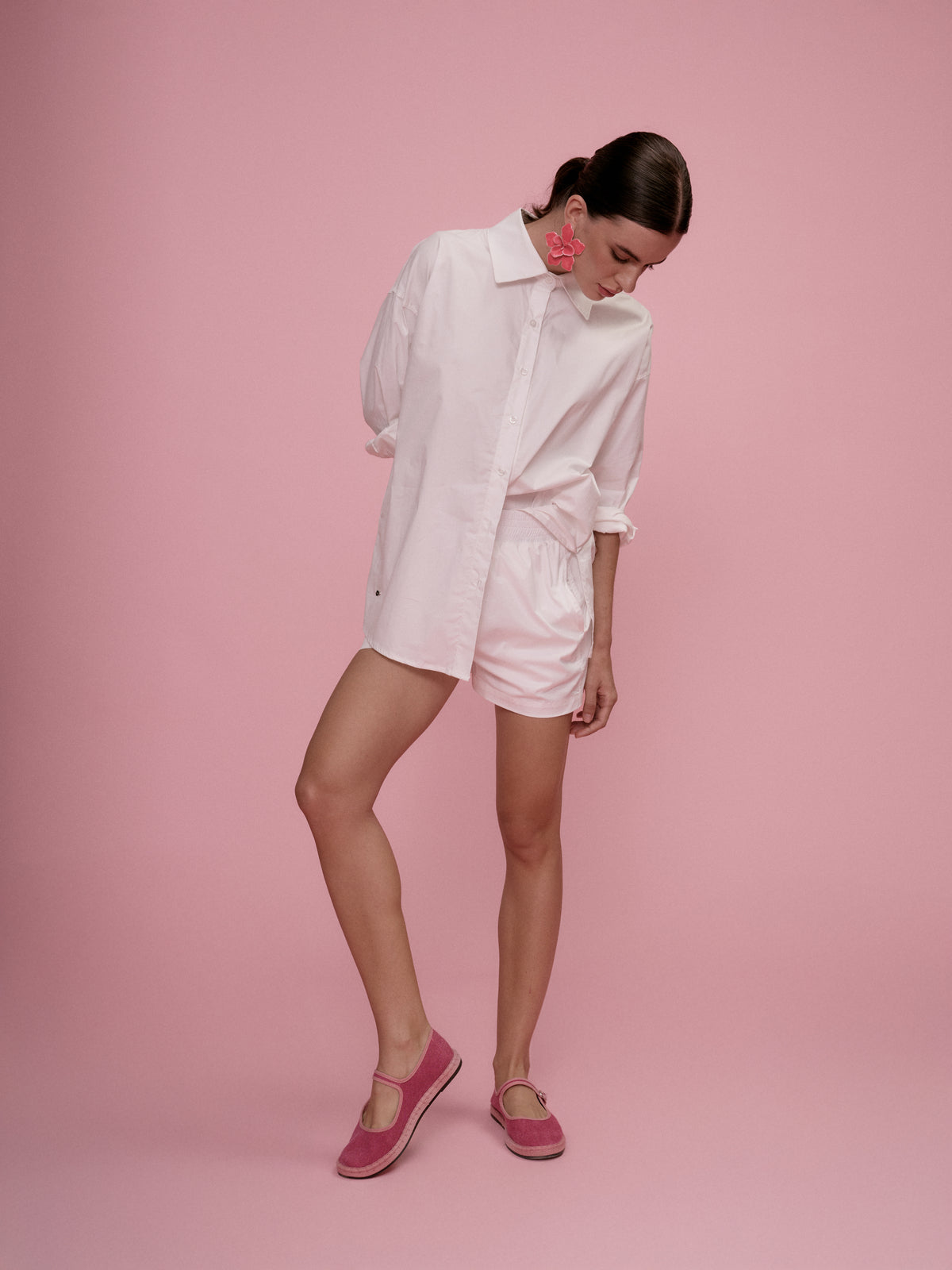 CAMISA POSITANO HUESO