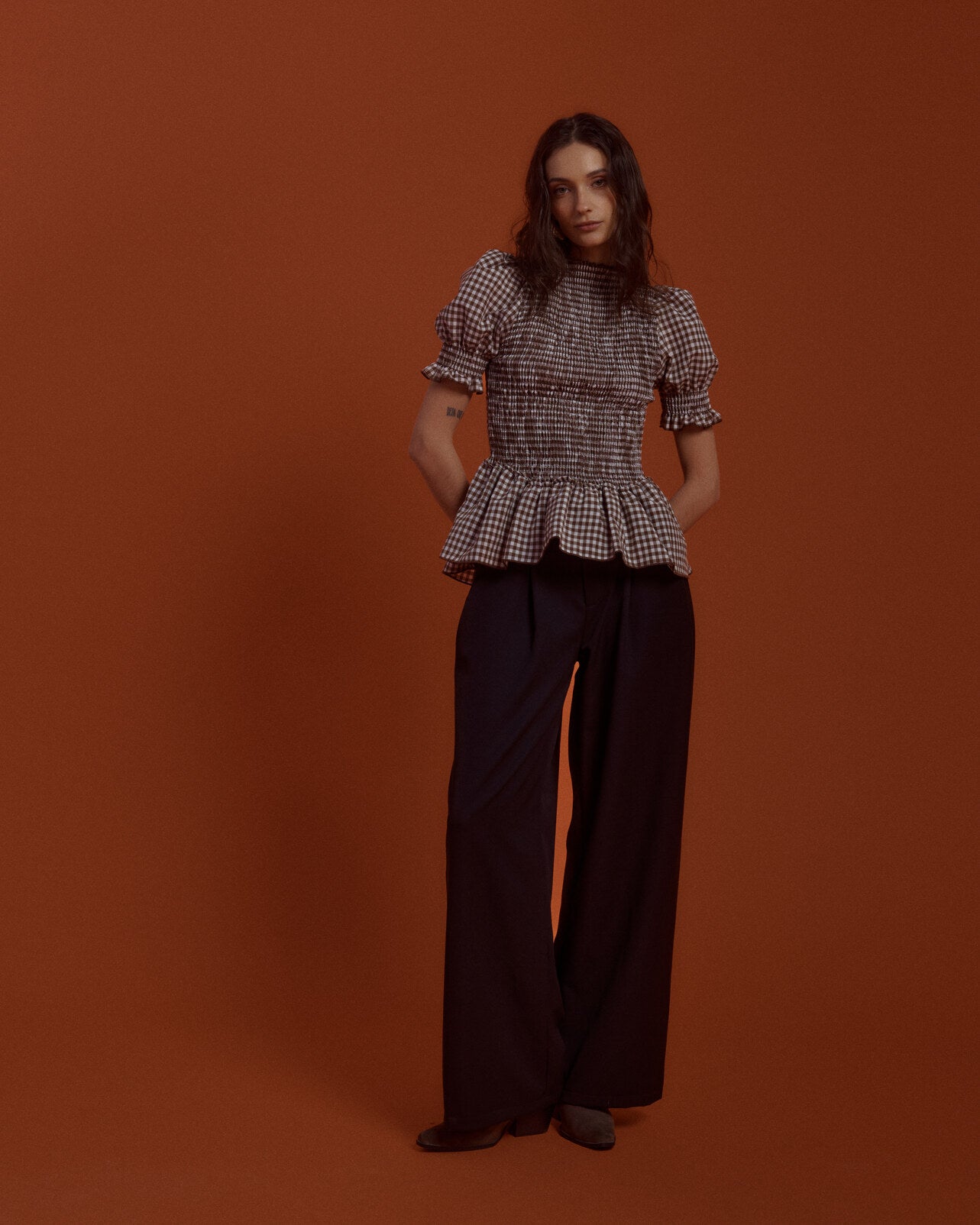 PANTALON RISTRETTO - NEGRO