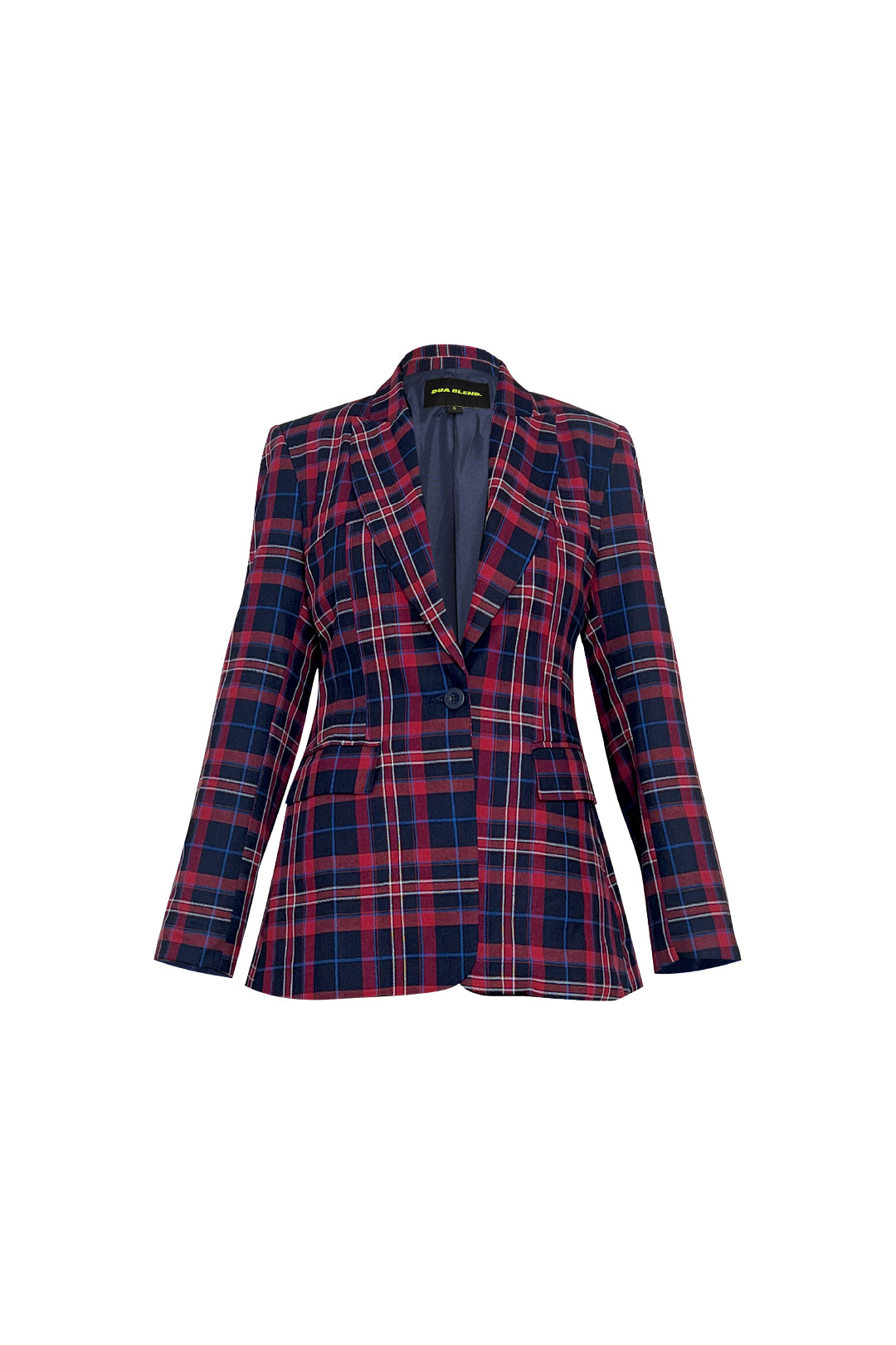 BLAZER MACCHIATO - TARTAN AZUL