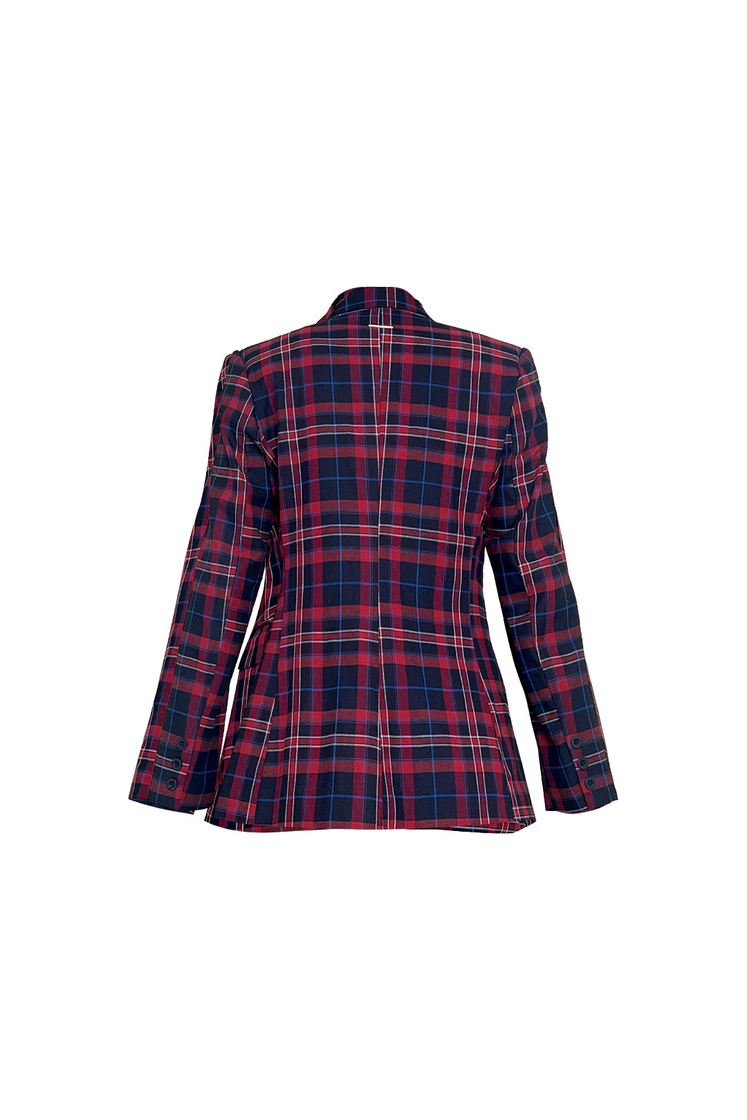 BLAZER MACCHIATO - TARTAN AZUL