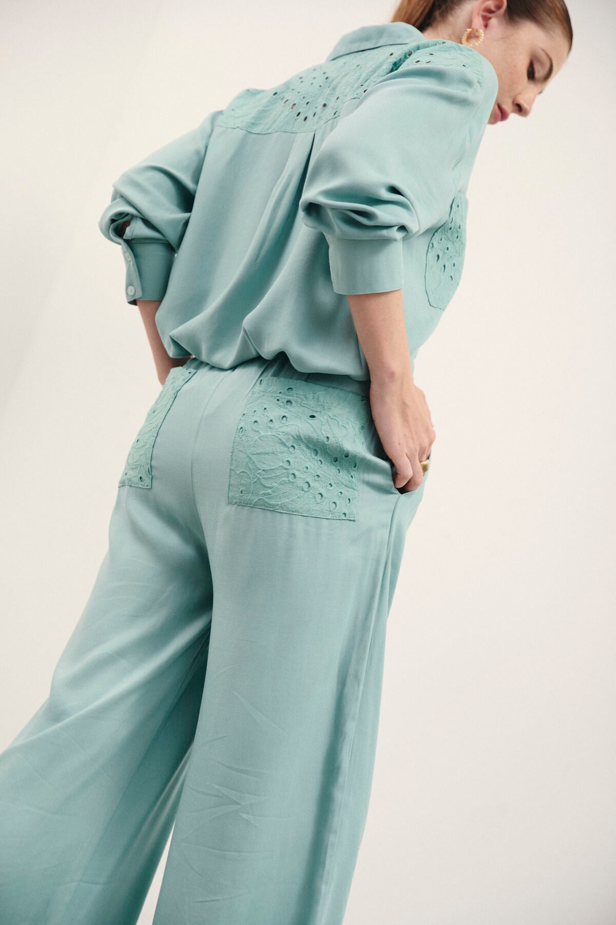 PANTALÓN ALI - AQUA