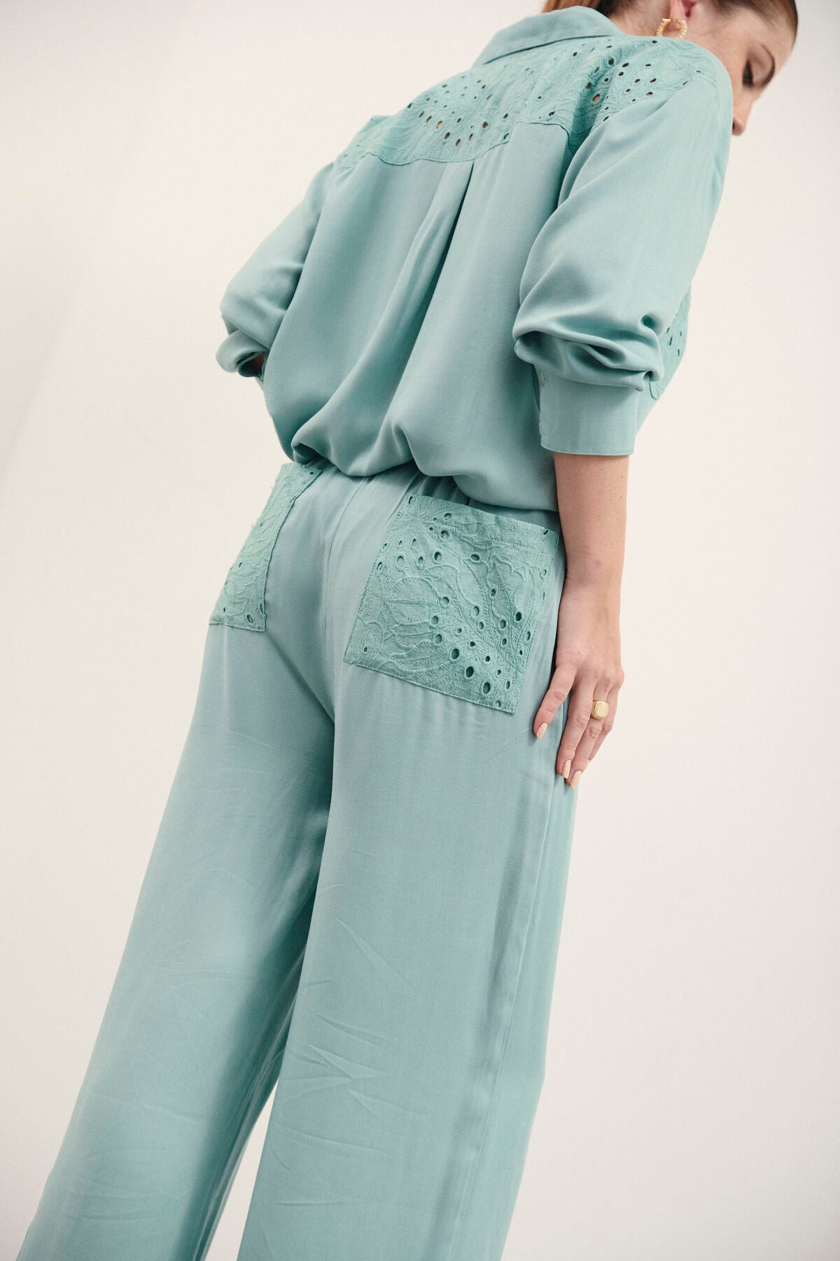 PANTALÓN ALI - AQUA