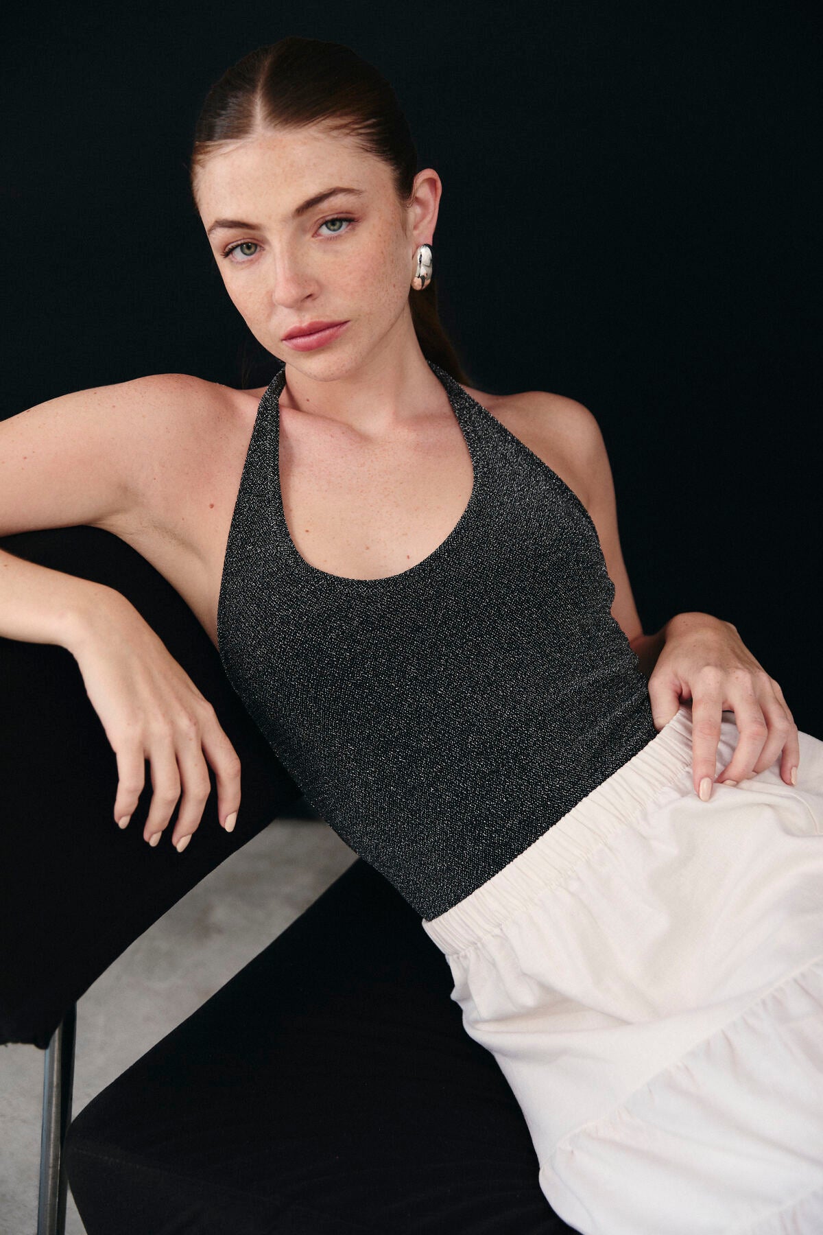TOP HALTER MAFE - MIDNIGHT BLACK