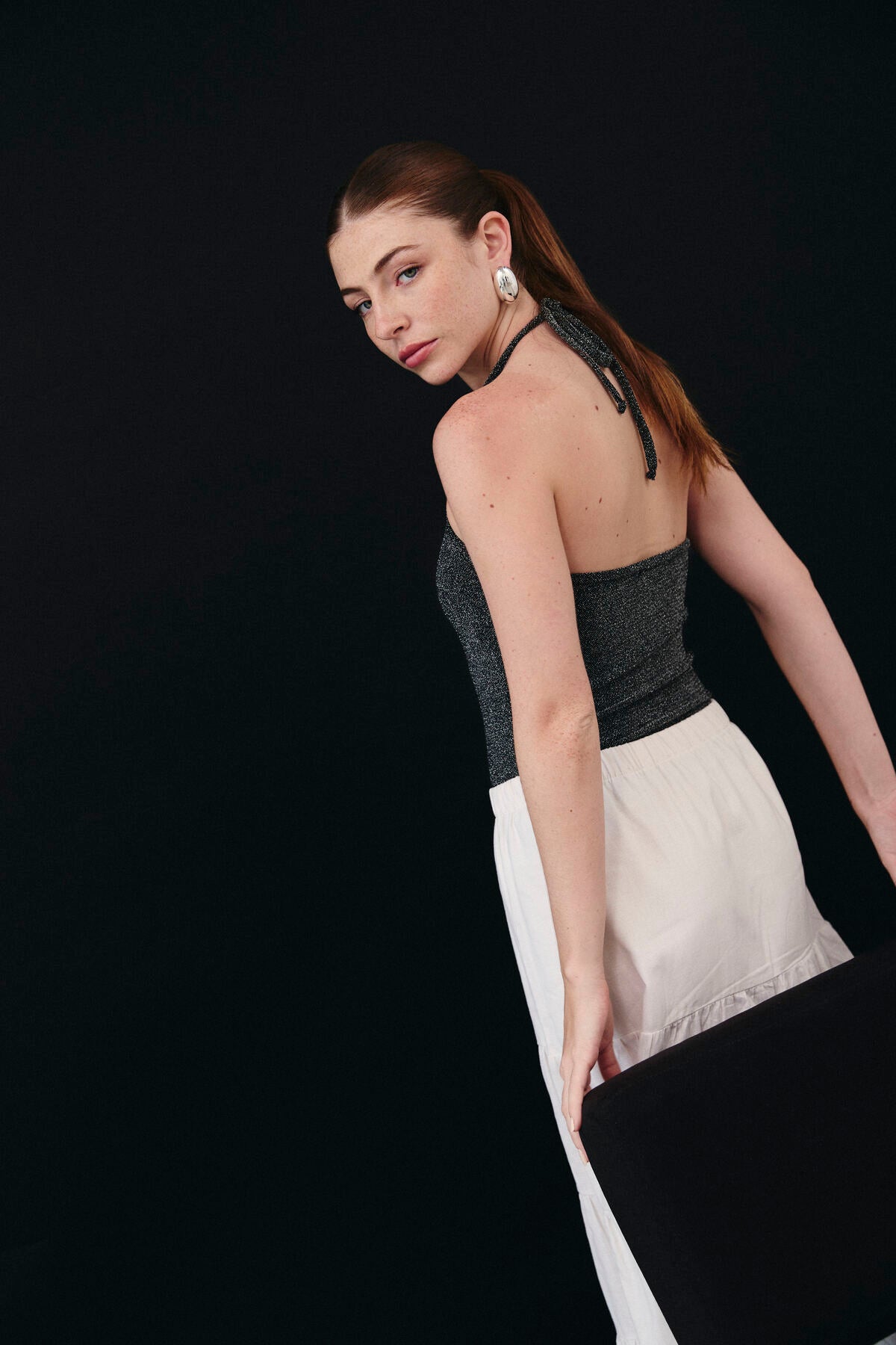 TOP HALTER MAFE - MIDNIGHT BLACK