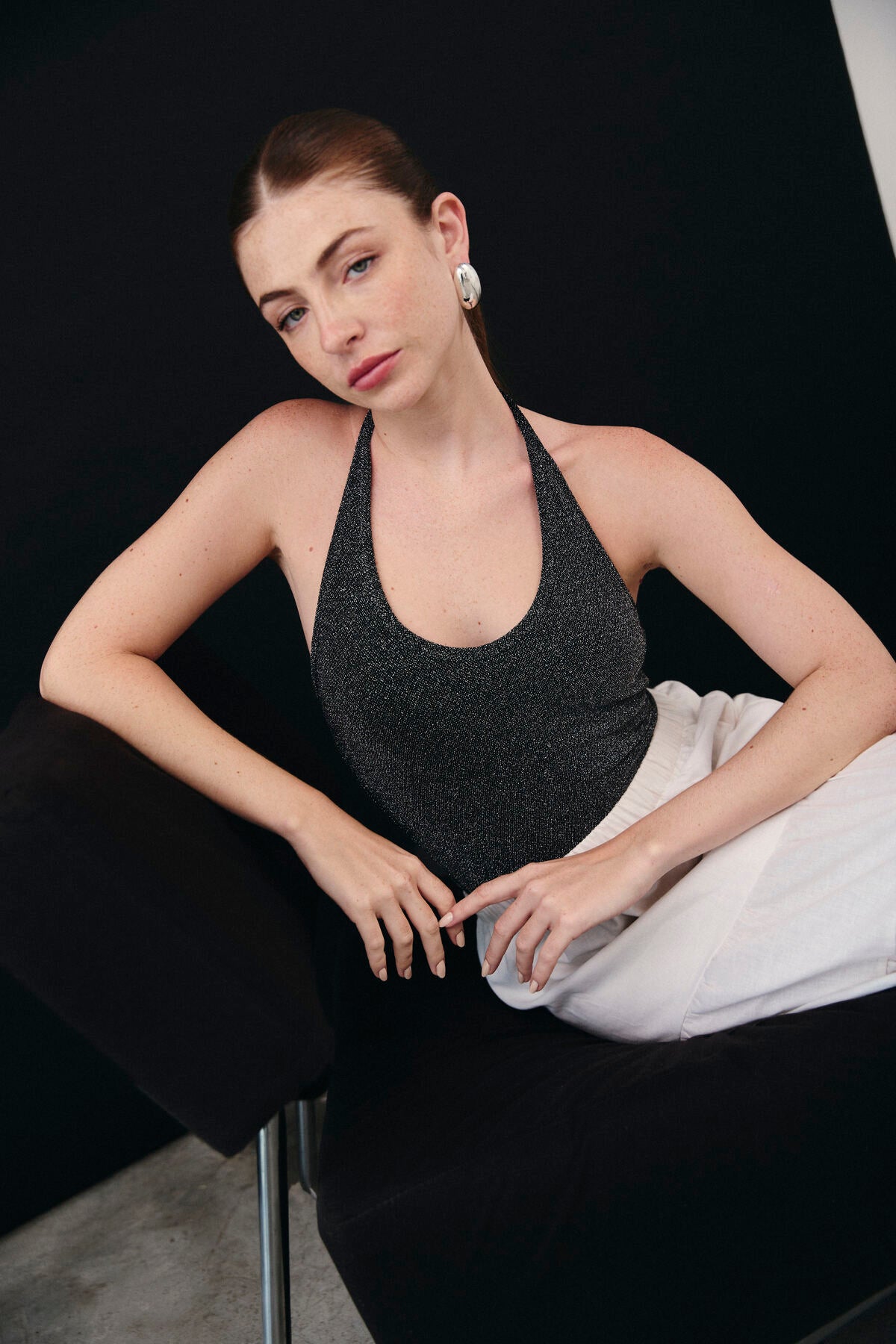 TOP HALTER MAFE - MIDNIGHT BLACK