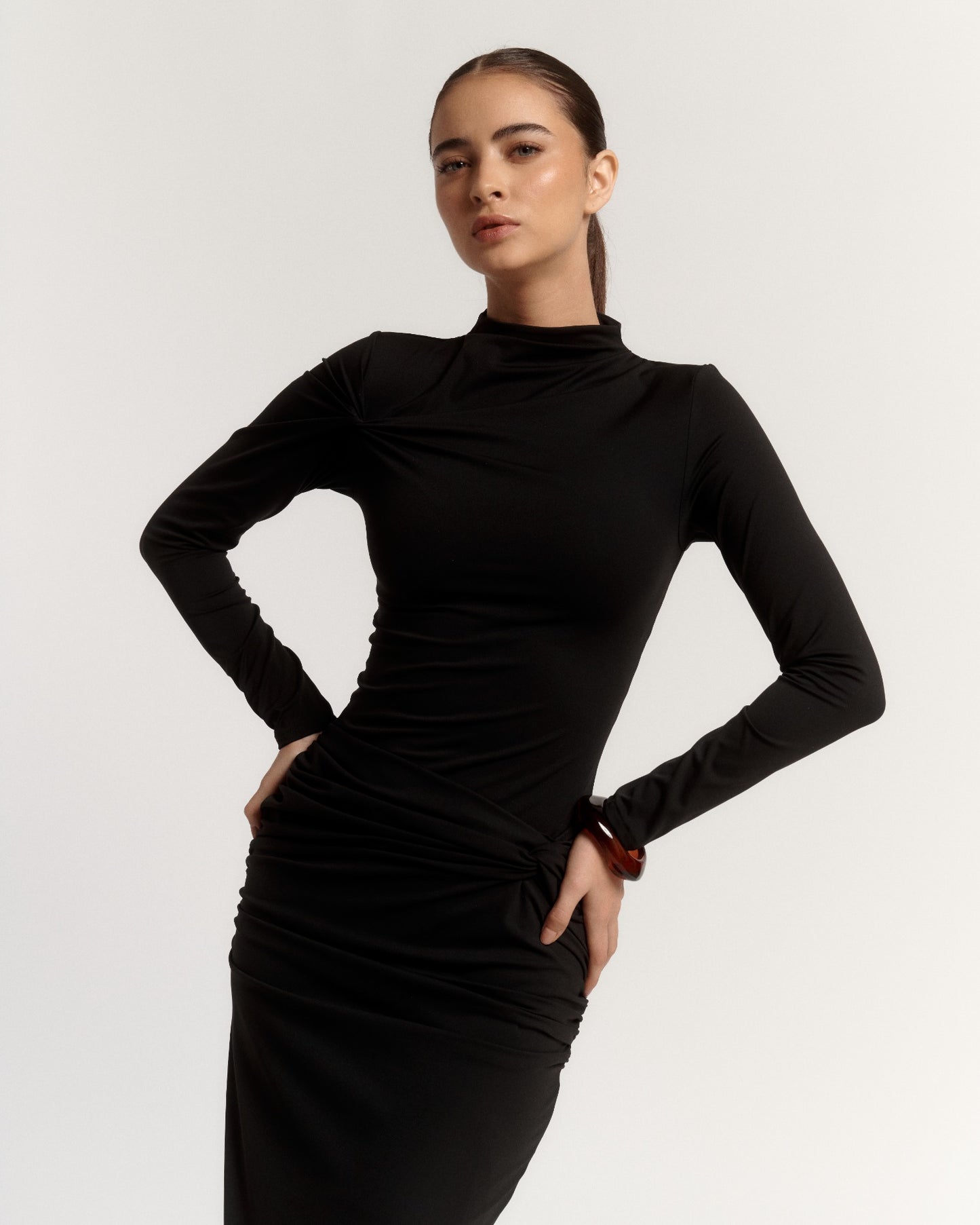 VESTIDO DOPPIO - NEGRO