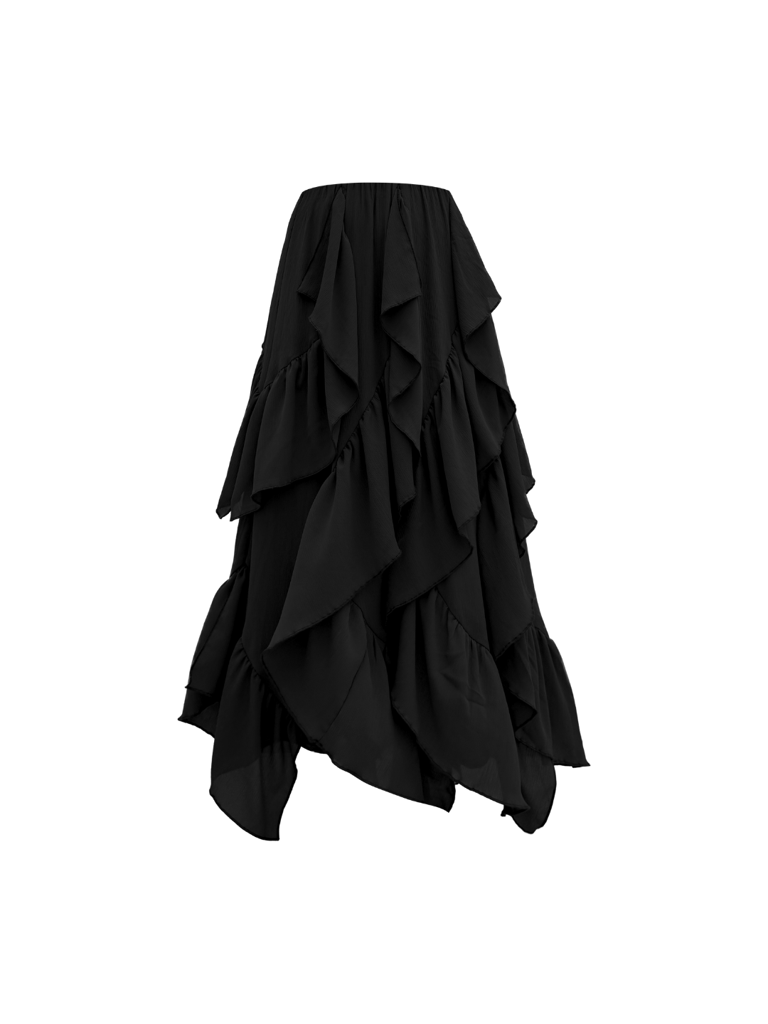 FALDA FLORA - NEGRO