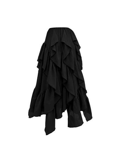 FALDA FLORA - NEGRO