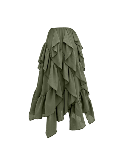 FALDA FLORA - VERDE