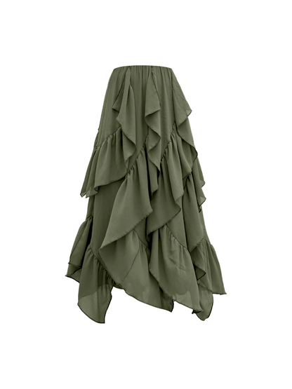 FALDA FLORA - VERDE