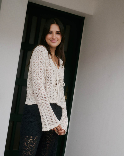 CARDIGAN MONACHELLO - HUESO