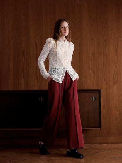 PANTALON RENEE - GUINDA