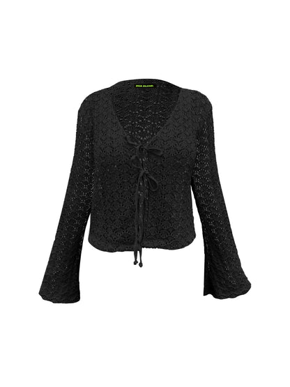 CARDIGAN MONACHELLO - NEGRO