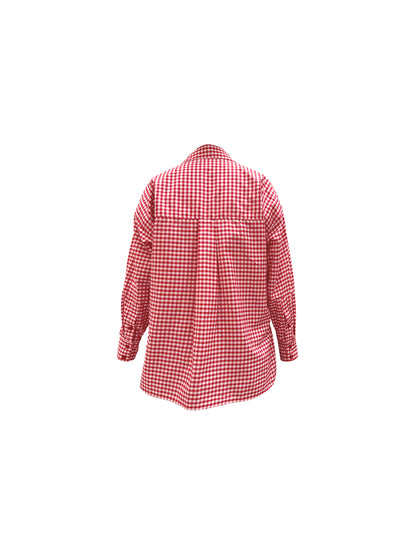 CAMISA POSITANO VICHY ROJO