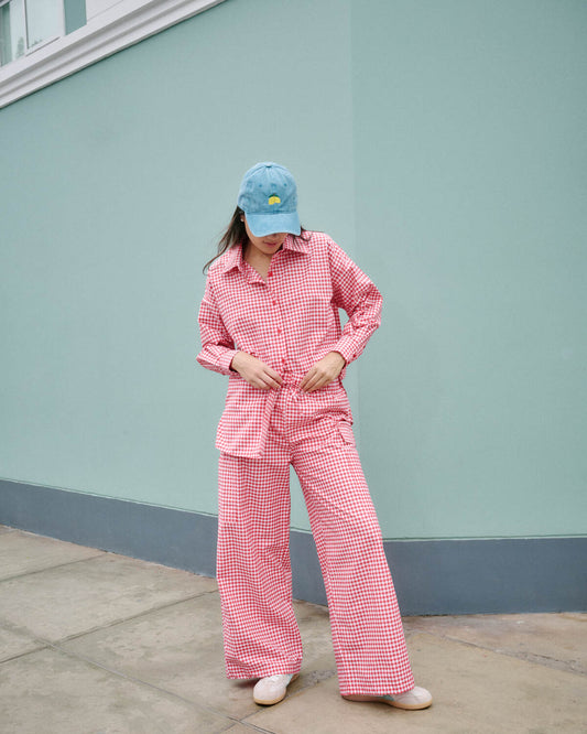 PANTALON CITRON - VICHY FRESA