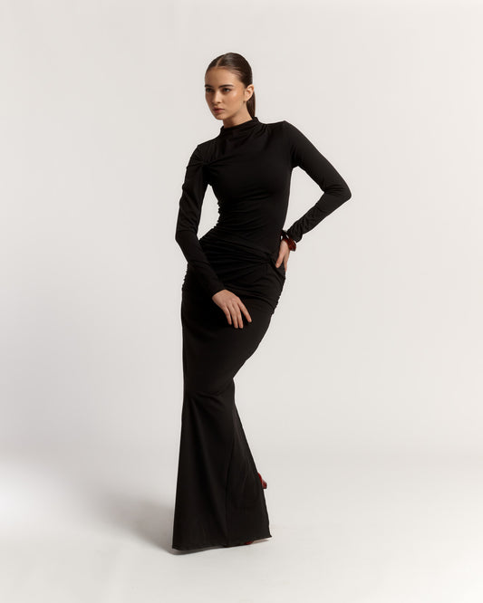 VESTIDO DOPPIO - NEGRO