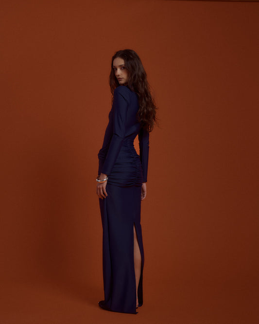 VESTIDO DOPPIO - AZUL