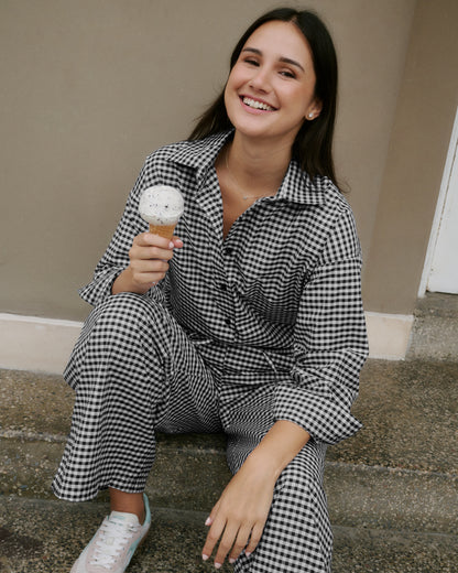 CAMISA POSITANO - VICHY NEGRO