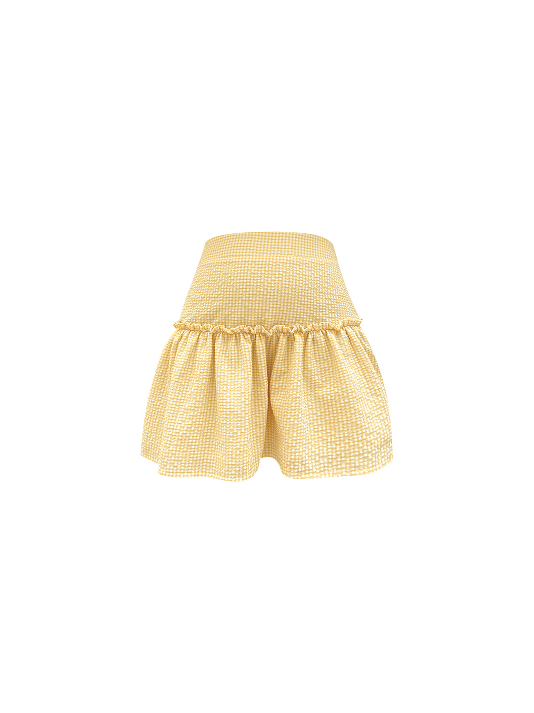 FALDA LIMA VICHY AMARILLO