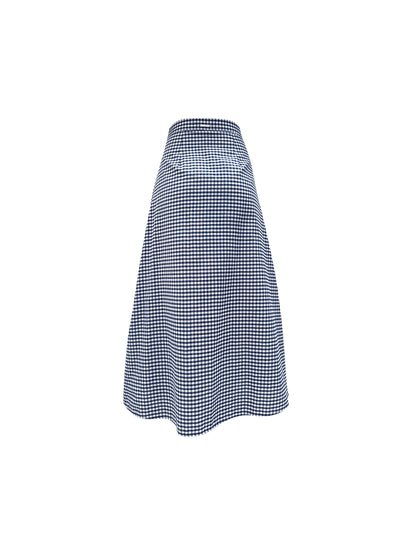 FALDA TAHITI VICHY AZUL