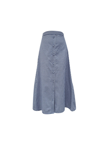 FALDA TAHITI VICHY AZUL