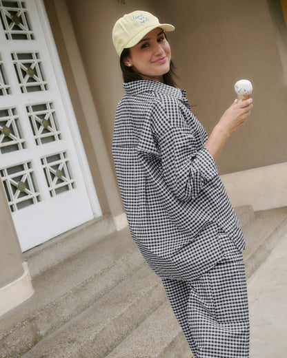 CAMISA POSITANO - VICHY NEGRO