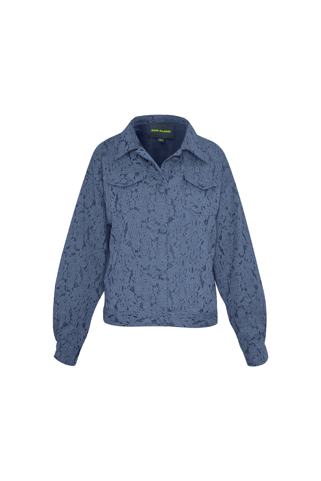 CASACA DENIM MOCCA - CELESTE