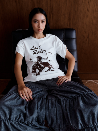 GRAPHIC TEE RODEO - HUESO