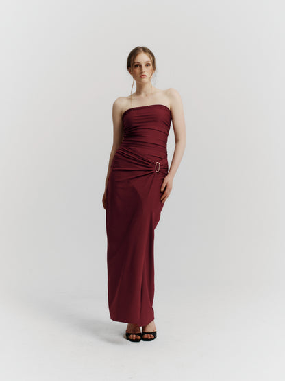 VESTIDO GIORGIA - GUINDA