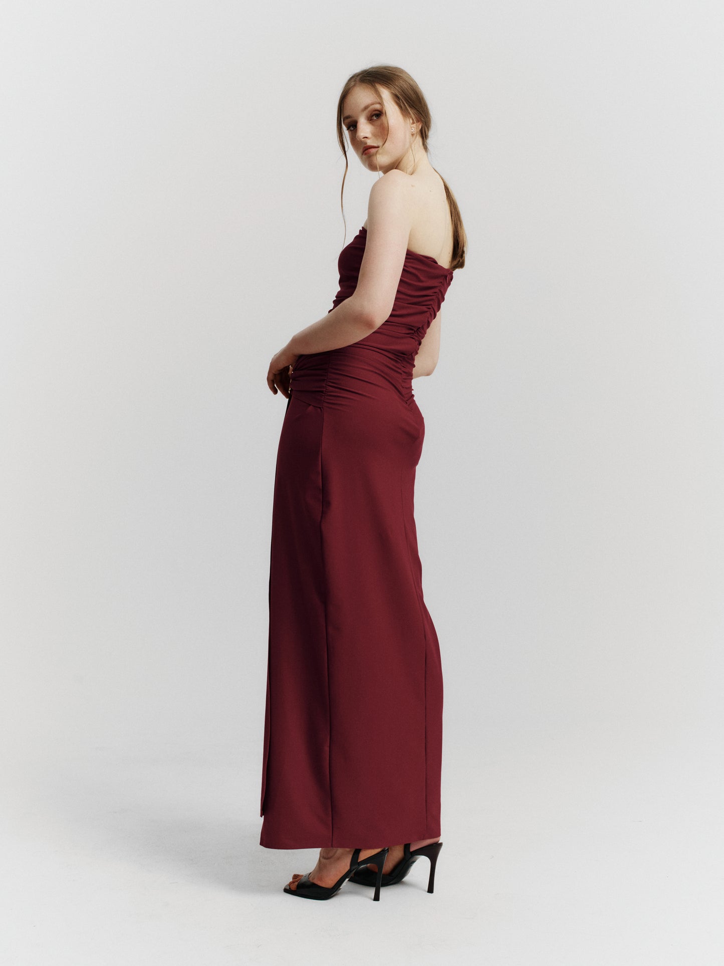 VESTIDO GIORGIA - GUINDA
