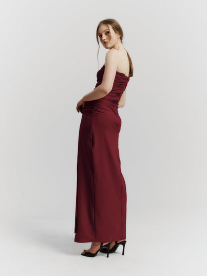 VESTIDO GIORGIA - GUINDA