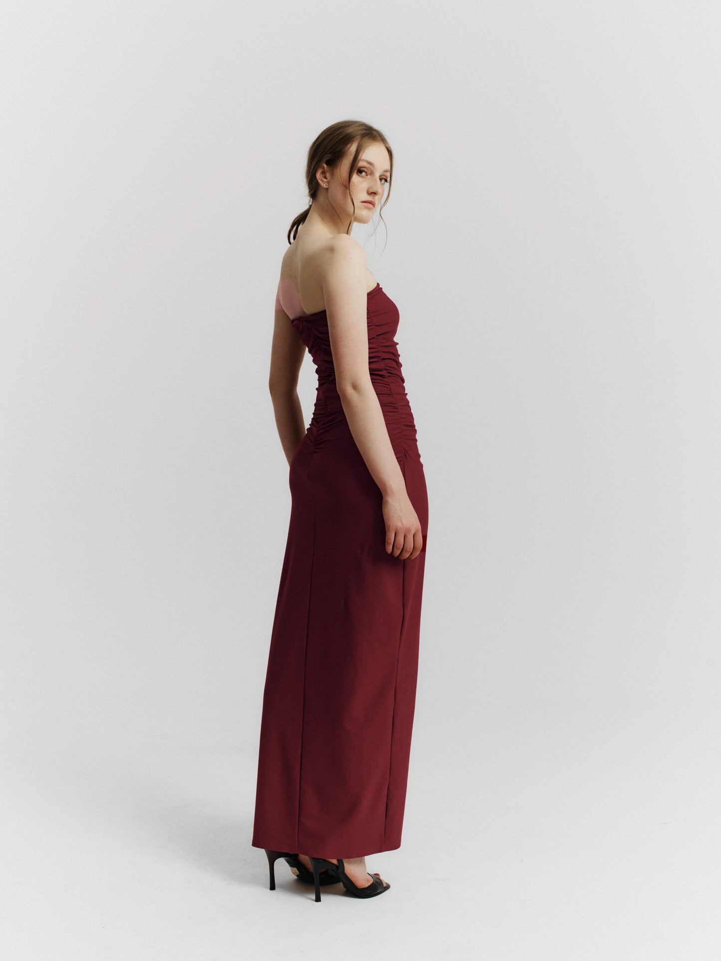 VESTIDO GIORGIA - GUINDA