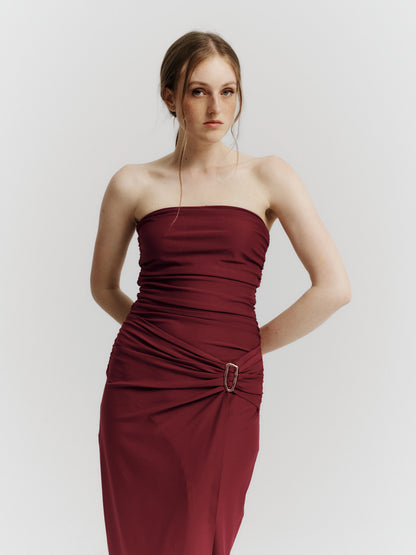 VESTIDO GIORGIA - GUINDA