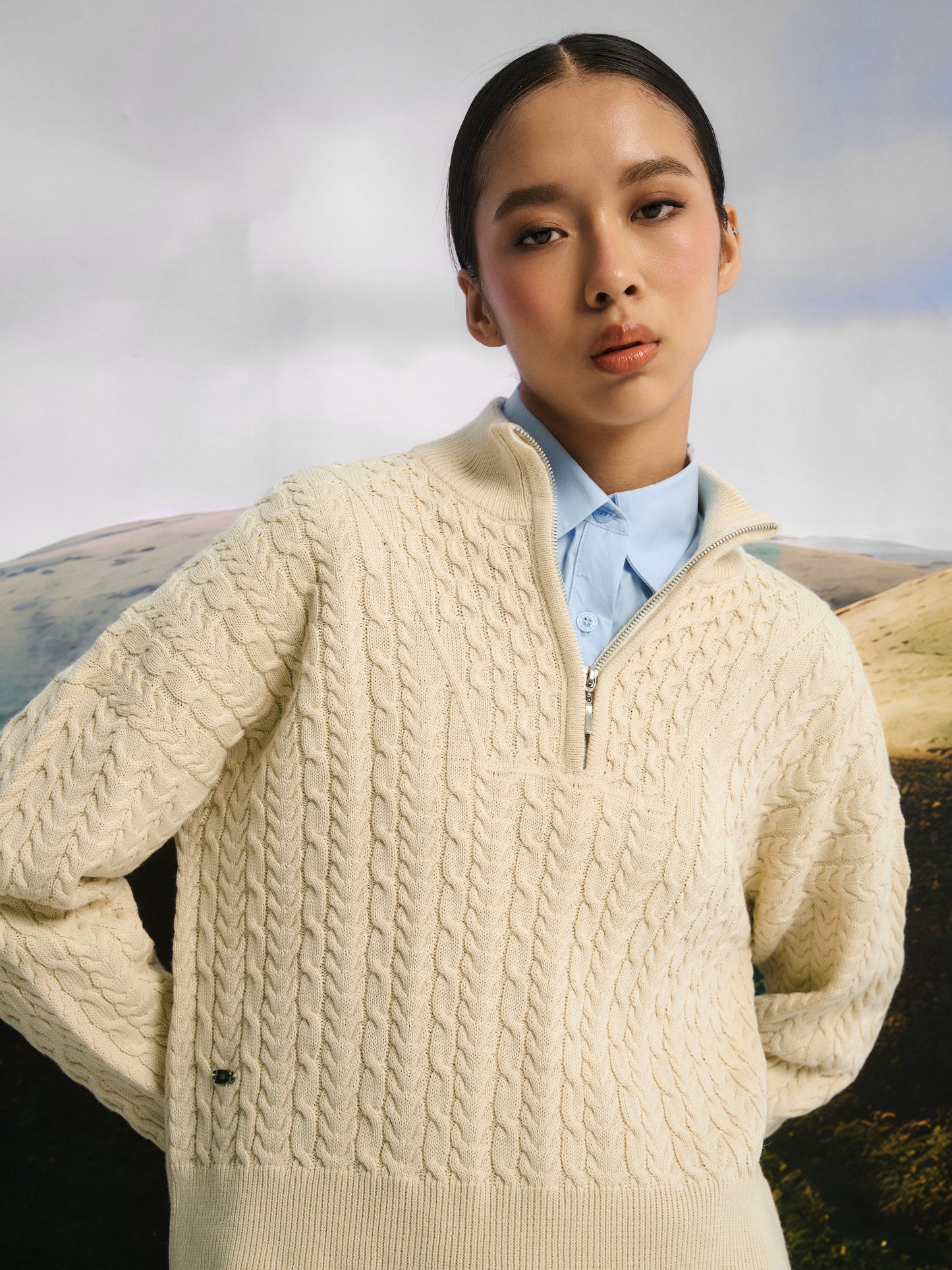 DAKOTA SWEATER - HUESO