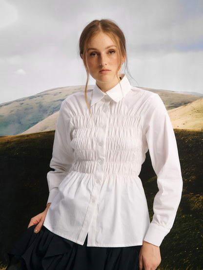 BLUSA BOWIE - HUESO