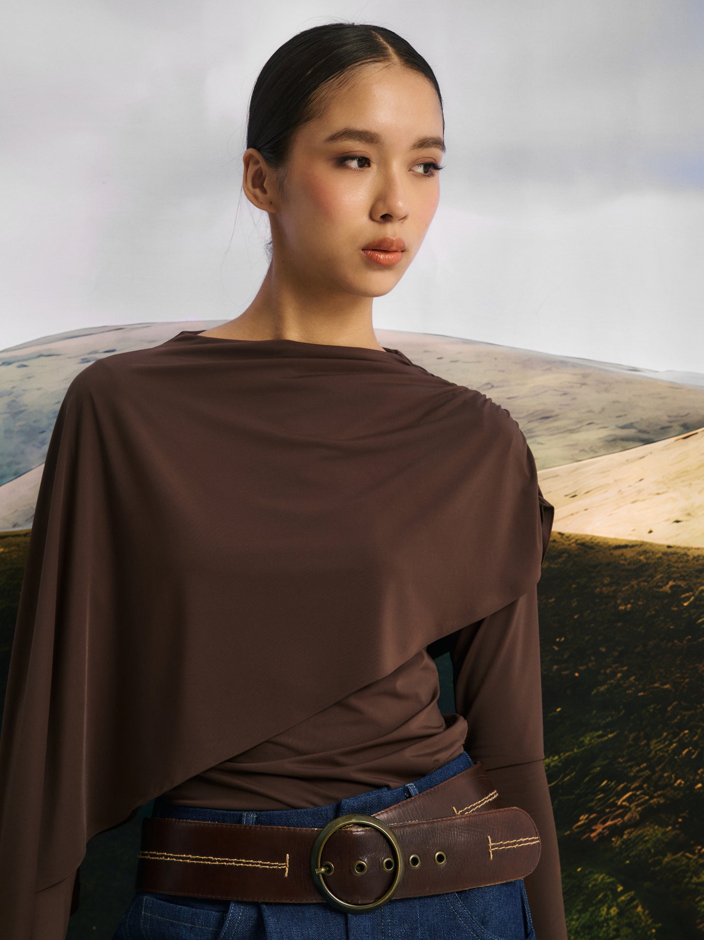 TOP WILLOW - MARRON