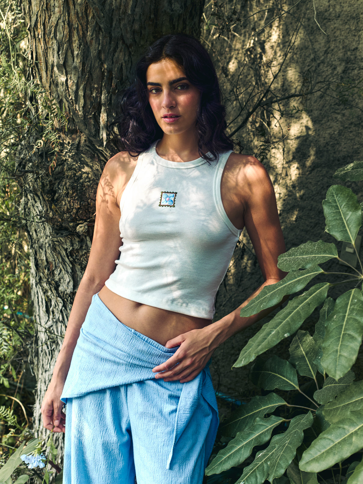 PANTALON BLOOM - CELESTE