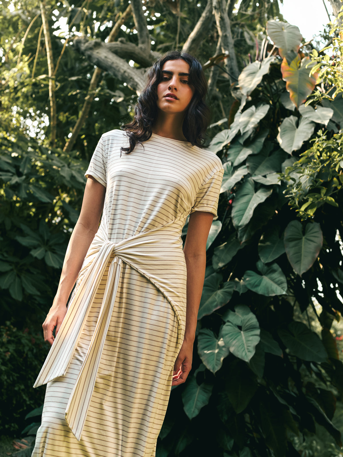 VESTIDO CAMELLIA - AVENA