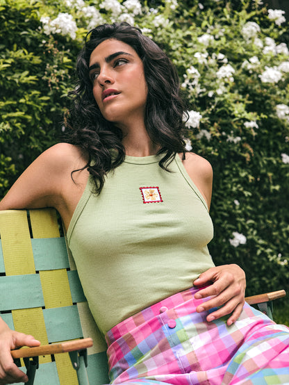 TANK TOP DAHLIA - PISTACHO