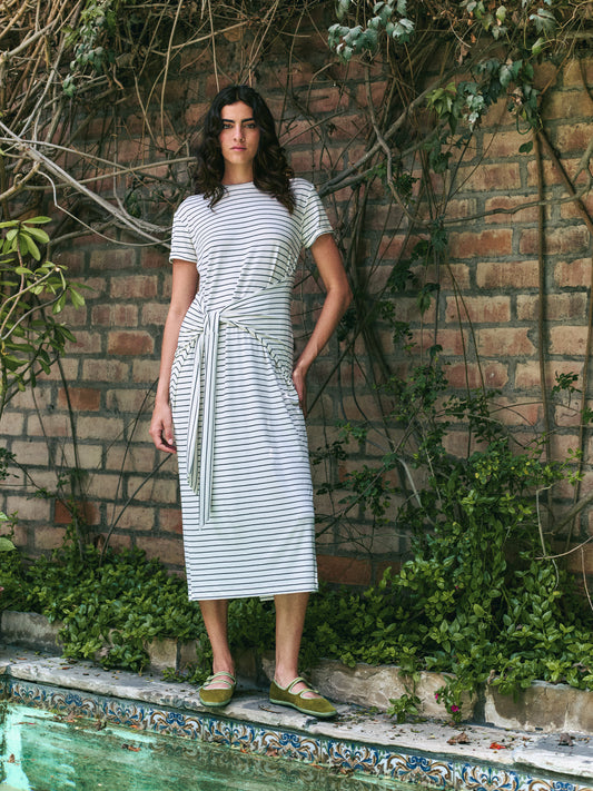VESTIDO CAMELLIA - AZUL