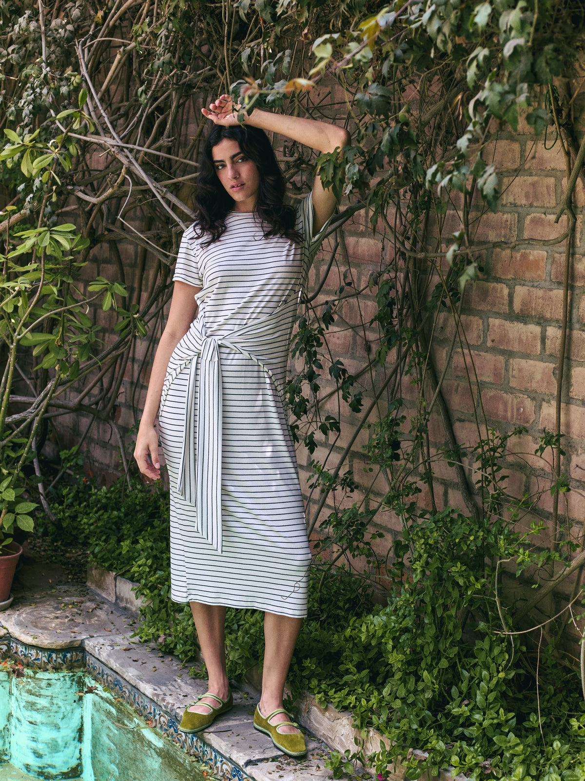 VESTIDO CAMELLIA - AZUL