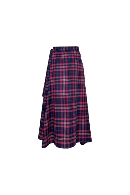 FALDA MACCHIATO - TARTAN AZUL