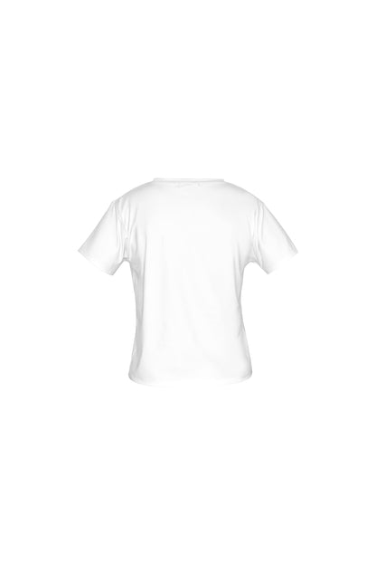 T-SHIRT LUNGO - BLANCO