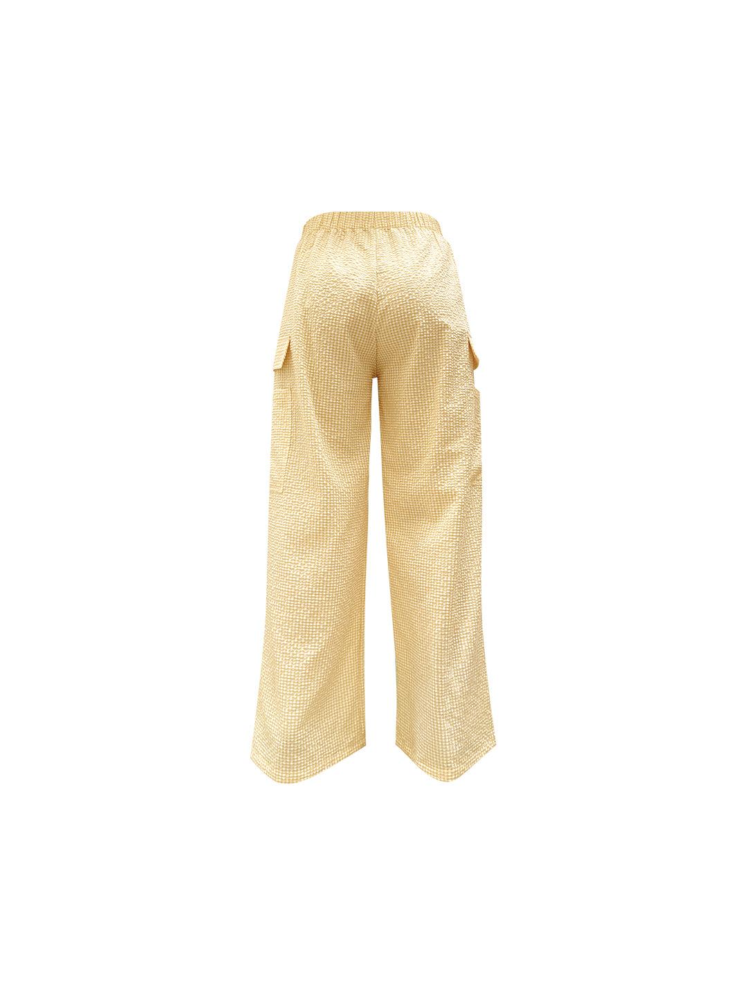 PANTALON CITRON VICHY AMARILLO