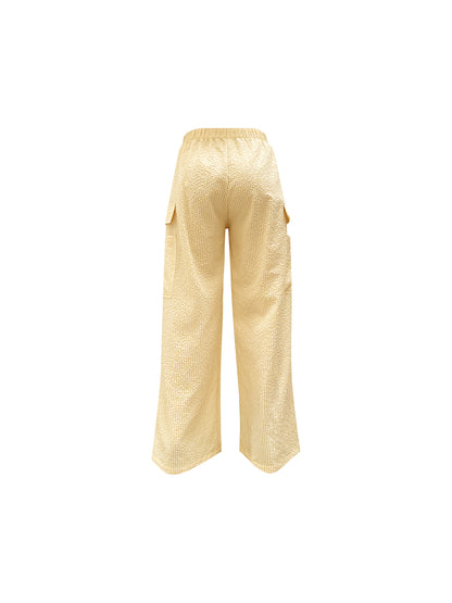 PANTALON CITRON VICHY AMARILLO