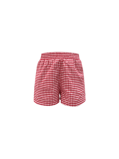 SHORT VERNA VICHY ROJO